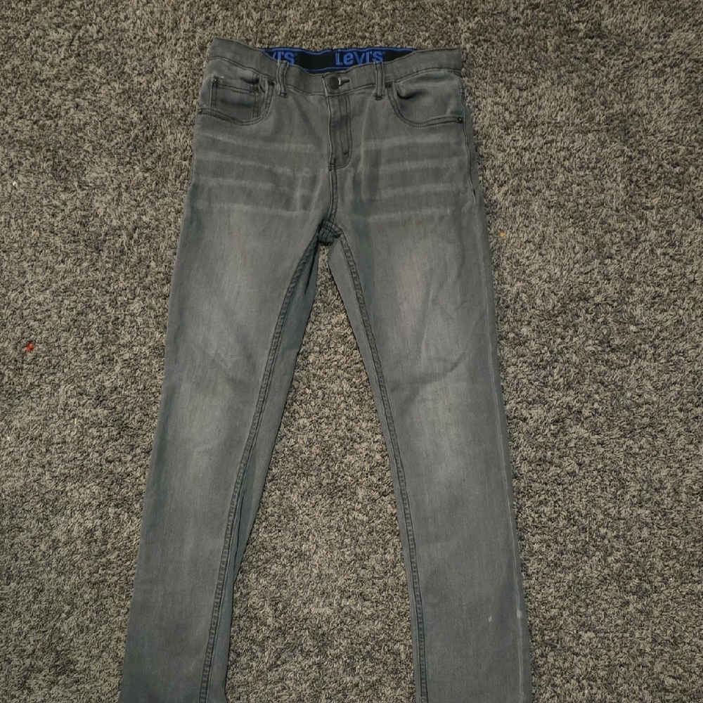 Levi's Boy's Charcoal Skinny Jeans